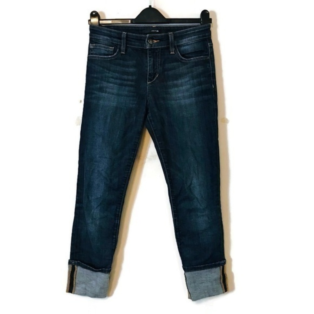 Joes Jeans Genevieve High Rise Cropped Relaxed Jeans Cuffed Women’s size 24 00